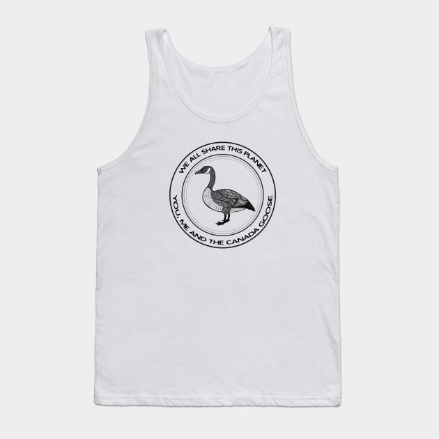 Canada Goose - We All Share This Planet - light colors Tank Top by Green Paladin